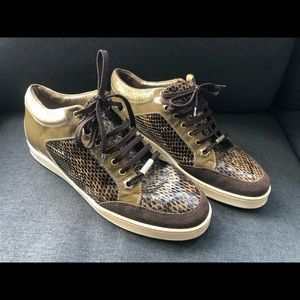 Snakeskin Jimmy Choo Sneakers